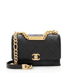 Chanel Caviar Leather Mini Bracelet on Chain Flap Bag