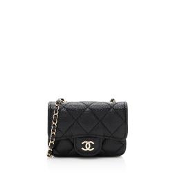 Chanel Caviar Leather Mini Chain Belt Bag