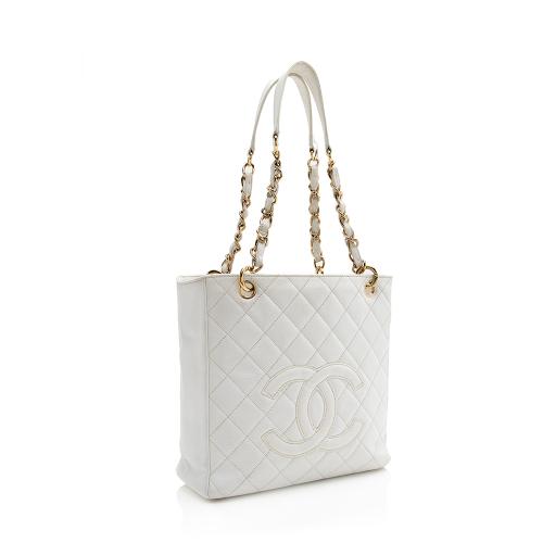 Chanel Caviar Leather Petite Shopping Tote