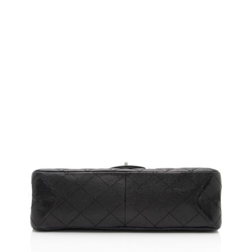 Chanel Caviar Leather Reissue 227 Double Flap Shoulder Bag