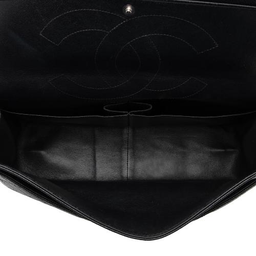 Chanel Caviar Leather Reissue 227 Double Flap Shoulder Bag