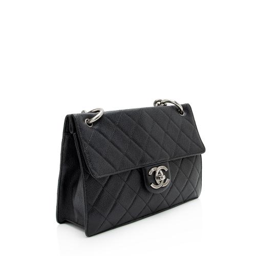 Chanel Caviar Leather Retro Class Medium Flap Bag