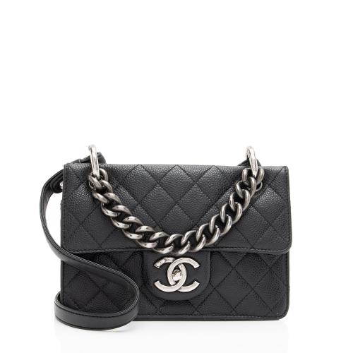 Chanel Caviar Leather Retro Class Small Flap Bag