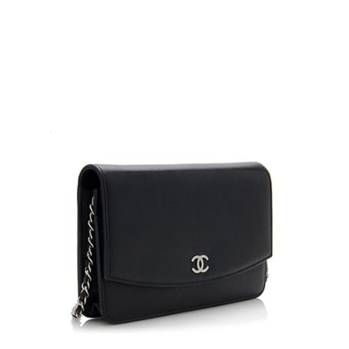 Chanel Caviar Leather Sevruga Wallet on Chain Bag