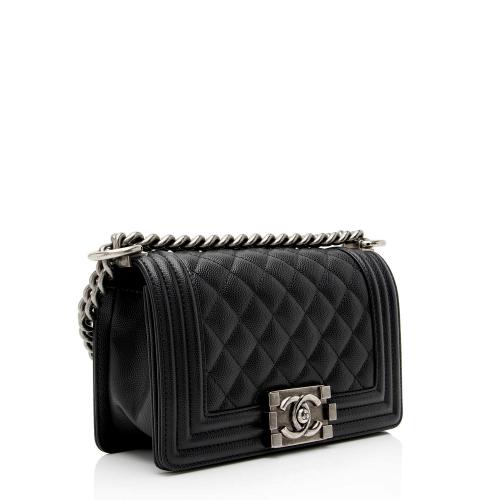 Chanel Caviar Leather Small Boy Bag