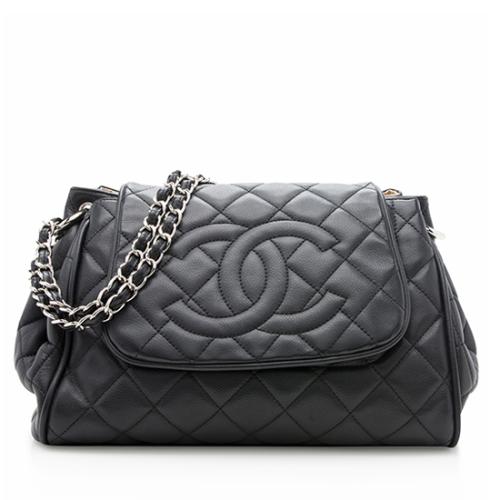 Chanel Caviar Leather Timeless Accordion Flap Bag