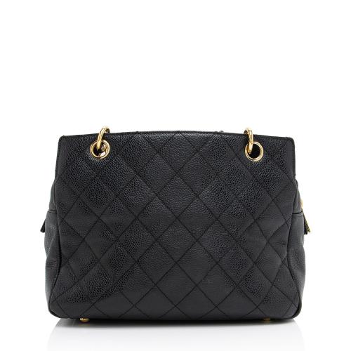 Chanel Caviar Leather Timeless CC Petite Tote