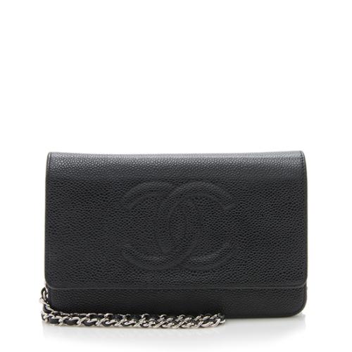 Chanel Caviar Leather Timeless CC Wallet on Chain - FINAL SALE