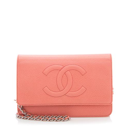 Chanel Caviar Leather Timeless CC Wallet on Chain - FINAL SALE