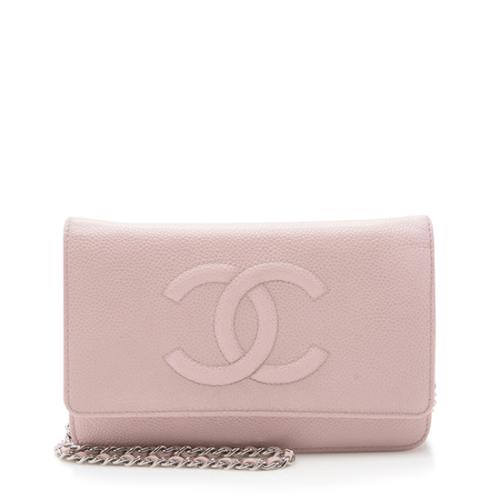 Chanel Caviar Leather Timeless CC Wallet on Chain