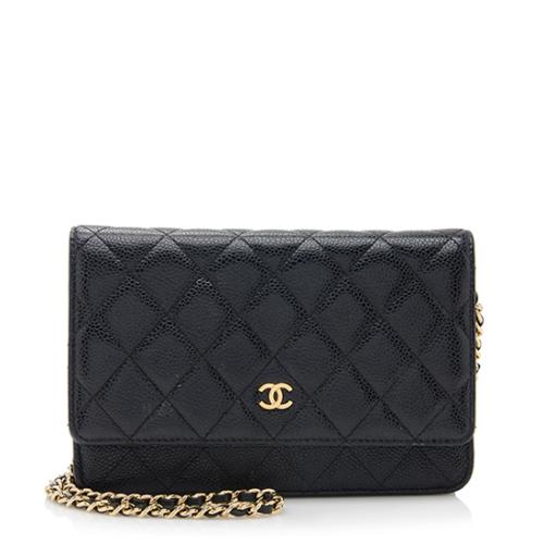 Chanel Caviar Leather Wallet on Chain