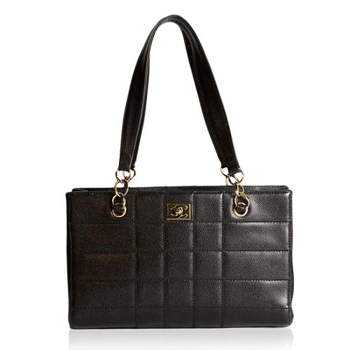 Chanel Caviar Quilted Shopping Tote