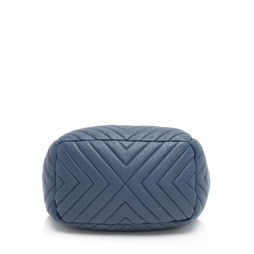 Chanel Chevron Goatskin CC Urban Spirit Small Bucket Bag