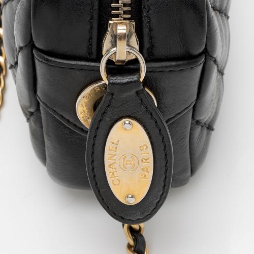 Chanel Chevron Lambskin Medallion Mini Camera Bag