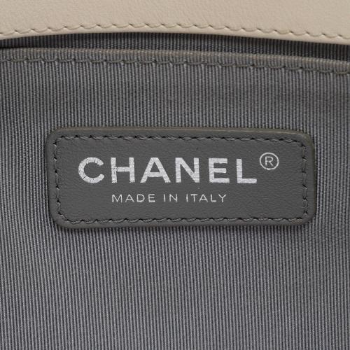 Chanel Chevron Lambskin Old Medium Boy Bag