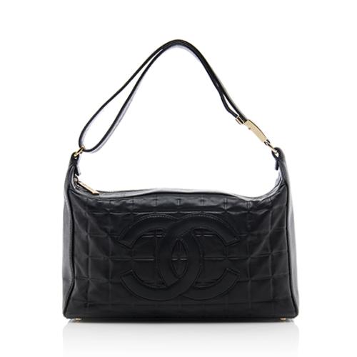 Chanel Leather Chocolate Bar Shoulder Bag