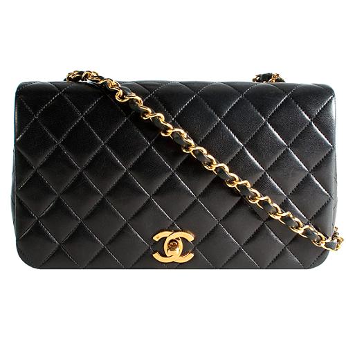 Chanel Classic 2.55 Quilted Caviar Leather Medium Flap Shoulder Handbag