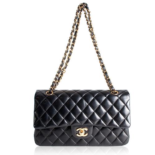 Chanel Classic 2.55 Quilted Lambskin Leather Medium Flap Handbag