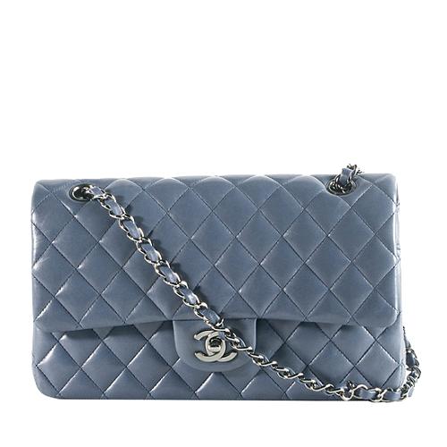 Chanel Classic 2.55 Quilted Lambskin Medium Double Flap Shoulder Handbag