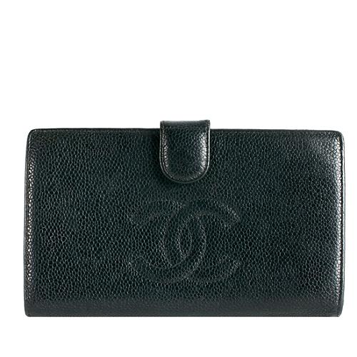Chanel Classic Caviar Leather Wallet