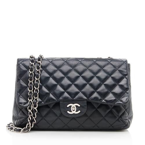 Chanel Classic Lambskin Jumbo Flap Shoulder Bag