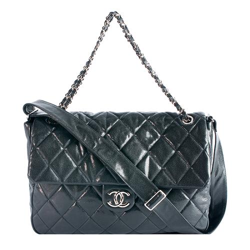 Chanel Classic Quilted Caviar Flap Large Crossbody