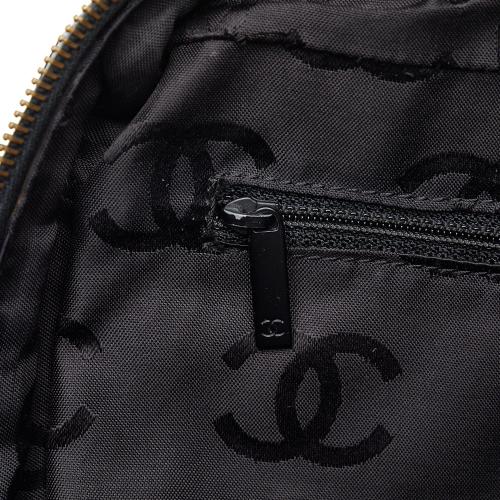 Chanel Cotton Choco Bar Shoulder Bag
