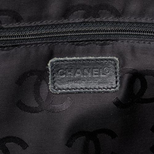 Chanel Cotton Choco Bar Shoulder Bag