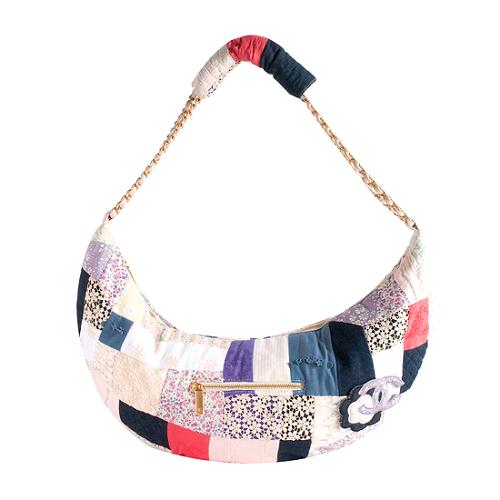 Chanel Cotton Patchwork Quilted Hobo