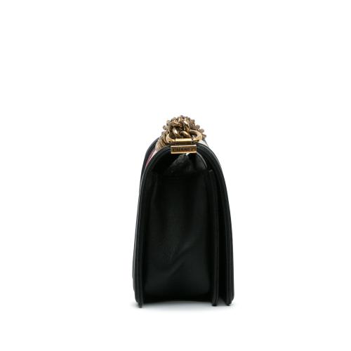 Chanel Crest-Embellished Medium Boy Bag