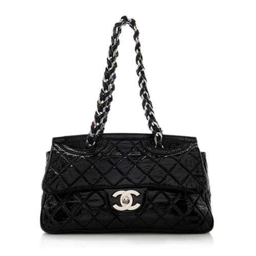 Chanel Patent Leather Day Glo Flap Shoulder Bag