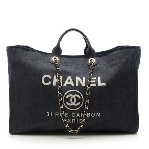 Chanel Denim Deauville Large Tote