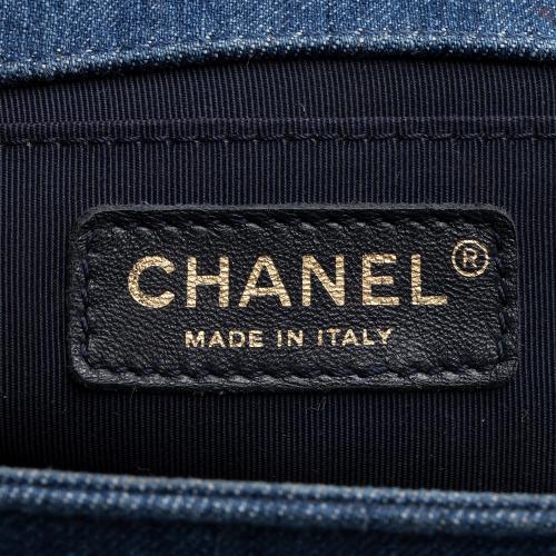Chanel Denim Patchwork Old Medium Boy Bag