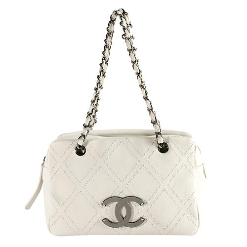 Chanel Diamond Stitch Satchel Handbag