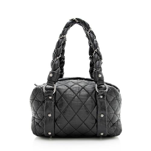 Chanel Distressed Lambskin Lady Braid Small Tote - FINAL SALE