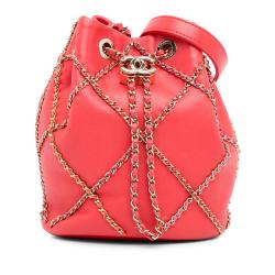Chanel Entwined Chain Drawstring Bucket