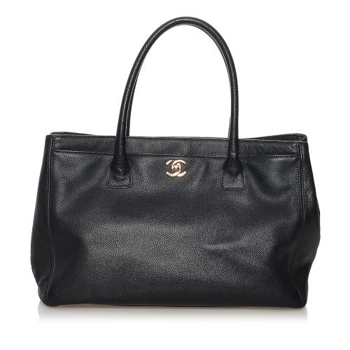 Chanel Executive Cerf Leather Tote Bag