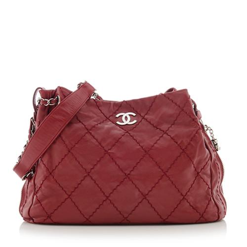 Chanel Lambskin Expandable Ligne Shoulder Bag