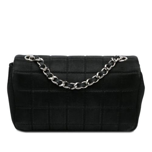 Chanel Extra Mini Satin Choco Bar Charms Flap Bag
