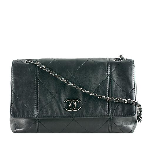 Chanel Fall 2011 Quilted Lambskin Single Flap Shoulder Handbag