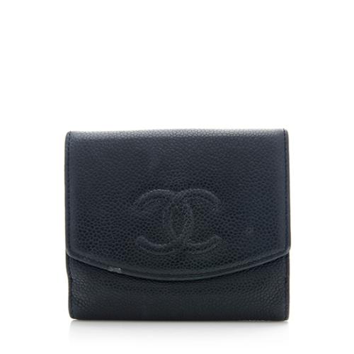 Chanel Caviar Leather French Purse Wallet