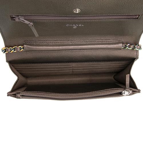 Chanel Iridescent Goatskin Classic Wallet on Chain Bag
