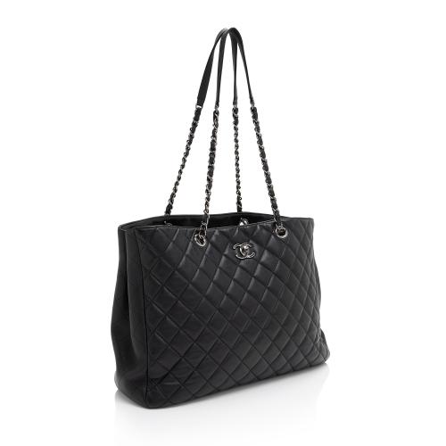 Chanel Grained Calfskin CC Large Shopping Tote 