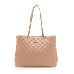 Chanel Grained Calfskin CC Large Shopping Tote