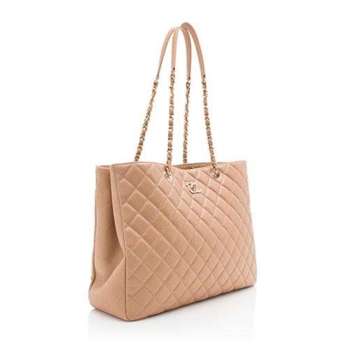 Chanel Grained Calfskin CC Large Shopping Tote