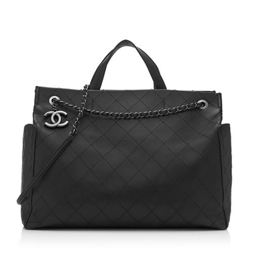 Chanel Grained Calfskin CC Pocket Tote