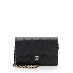 Chanel Grained Calfskin Classic Clutch on Chain