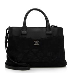 Chanel Grained Calfskin Suede Neo Executive Large Shopping Tote