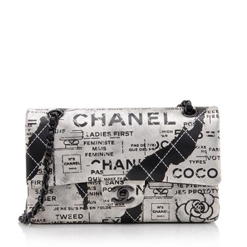 Chanel Hand Painted Lambskin Classic Medium Flap Bag