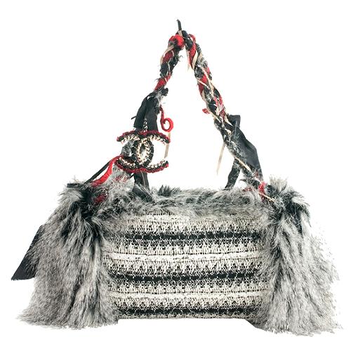 Chanel Inuit Tweed Fantasy Fur Tote